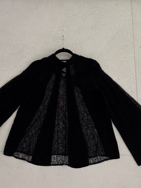 Twinset Crepe Lace Blouse